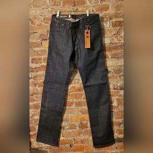 ANDREW BUCKLER USA SKINNY BASTARD RAW SELVEDGE DENIM JEANS 36 37 NWT $180 MSRP